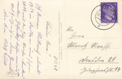 Tetschen Elbe Böhmen Decin o 1942