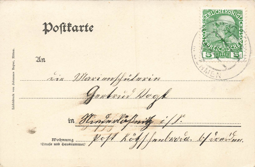 Weigsdorf Kirche Böhmen Višňová o um 1900