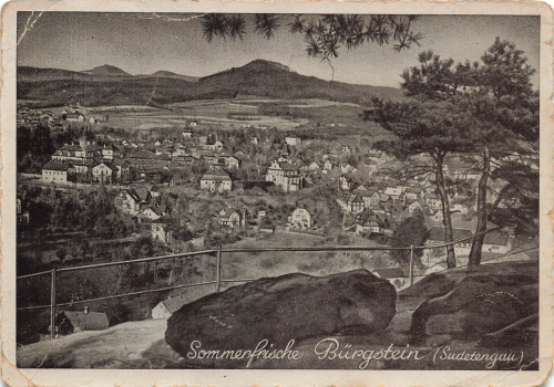 Bürgstein Böhmen Sloup v Čechách o 1943