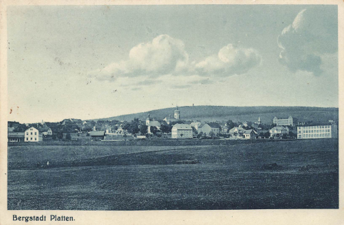 Bergstadt Platten Böhmen Horní Blatná o um 1920