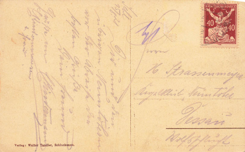 Schluckenau Fachschule für Weberei Böhmen Šluknov o 1921