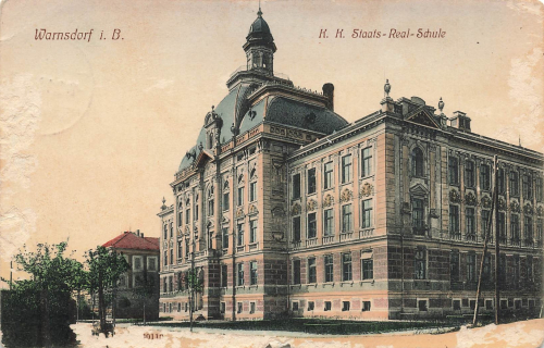 Warnsdorf Real Schule Böhmen Varnsdorf o 1910