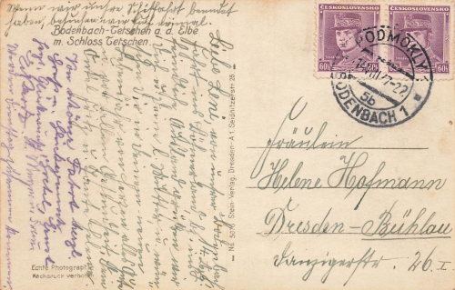Tetschen Bodenbach Böhmen Decin o 1937