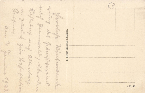 01773 Zinnwald Exulantenkirche gebraucht 1923