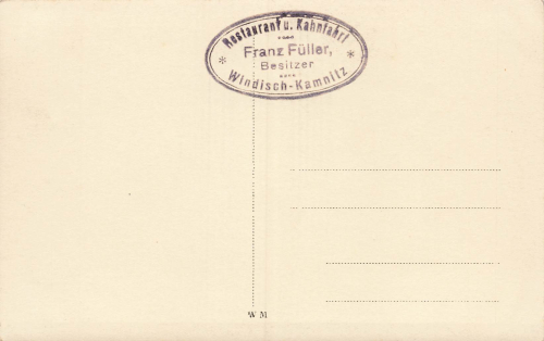 Windisch Kamnitz Restaurant zur Kahnfahrt Böhmen Srbská Kamenice * um 1930