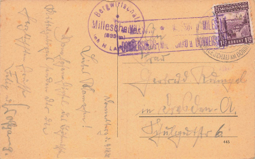 Milleschauer Böhmen Milešovka o 1920