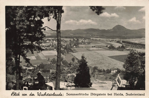 Haida von der Wachsteinbaude Böhmen Nový Bor o 1943