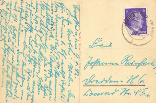 Haida von der Wachsteinbaude Böhmen Nový Bor o 1943