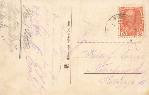 Markhausen Sächsisch Böhmische Grenze Hraničná o um 1910