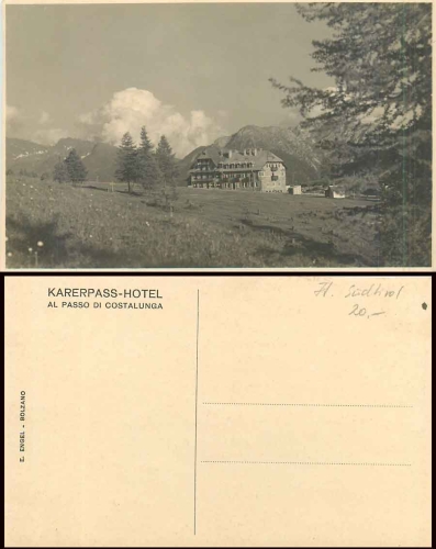 Südtirol Karerpass Hotel *ca.1930