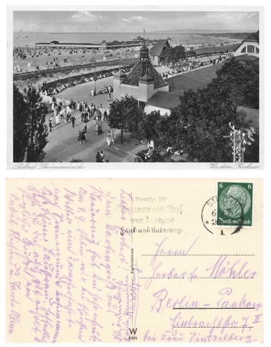 Swinemünde Kreis Wolin Vor dem Kurhaus o 6.9.1936