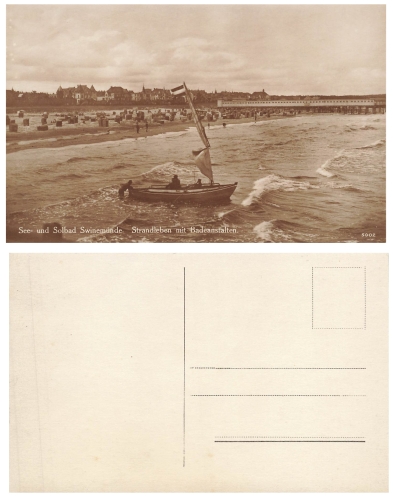 Swinoujscie, Wollin Strand district, bathing establishments * around 1930