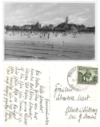 Swinoujscie Kurhaus district of Wollin o approx. 1936