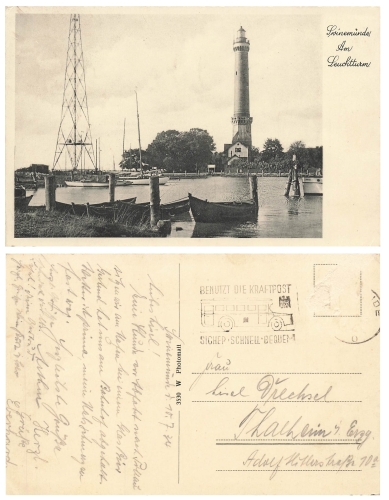 Świnoujście Lighthouse Wollin District o July 10, 1934