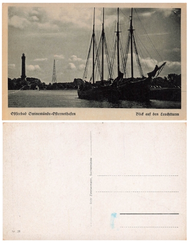 Swinemünde Osternothafen Leuchtturm *ca.1930