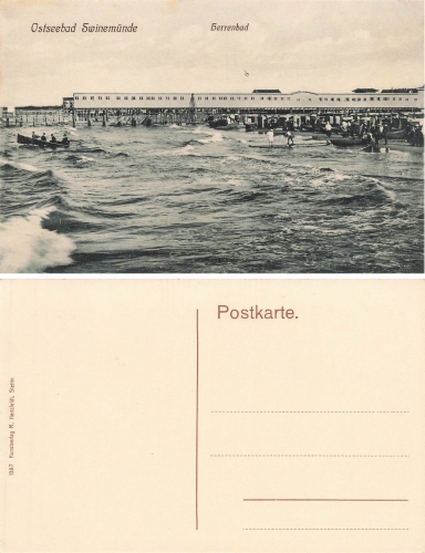 Swinemuende Pommern Herrenbad Swinoujscie * um 1910
