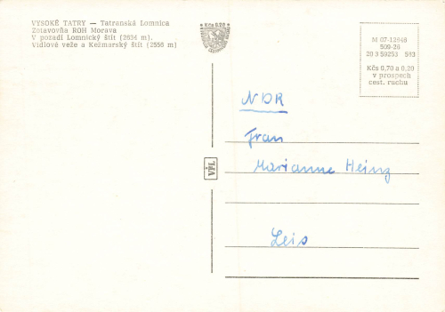 Tatranska Lomnica Hotel Morava Tatralomnitz * um 1970