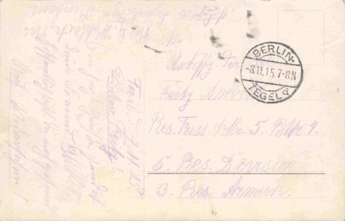 Tegel BerlinLazarett 1. WK Alte Ansichtskarte o 1915