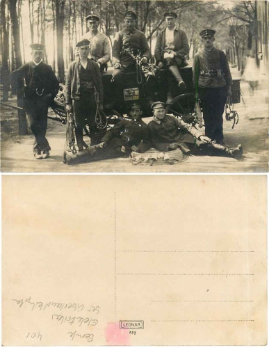 Telefon Telegraphen Bauamt Meissen Bautrupp Riesa I * ca. 1910