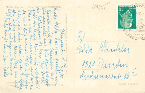 Tellerhäuser Erzgebirge o 1966