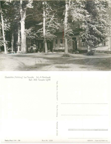 17268 Templin Gaststätte "Fährkrug" *1958 Hanich1150