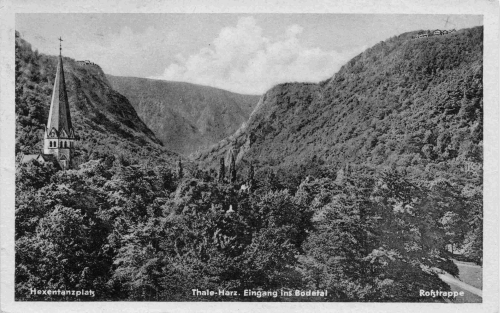 Thale Harz Hexentanzplatz o 1954