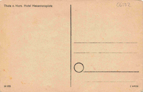 Thale Harz Hotel Hexentanzplatz * um 1950