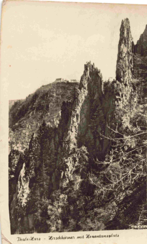 Thale Harz Hirschhörner Hexentanzplatz o 1955