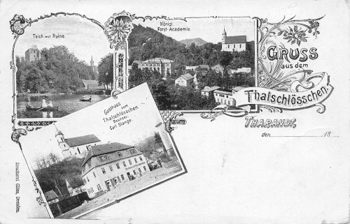 01737 Tharandt Gasthaus Thalschloesschen Carl Stange * um 1890