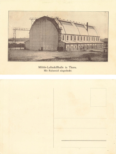 Thorn Westpreussen Militär Luftschiffhalle Torun * um 1910