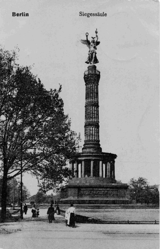 Tiergarten Berlin Siegessäule o 1918