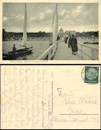 Timmendorferstrand Seebrücke  o 12.7.33