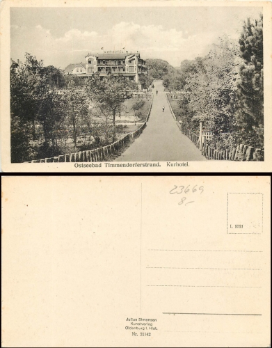 Timmendorferstrand Kurhotel *ca.1920