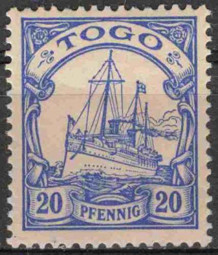Togo German Post Michel 10 * unused Imperial Yacht