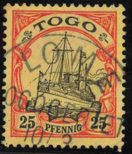 Togo Deutsche Post Michel 11 o gestempelt Kaiseryacht  