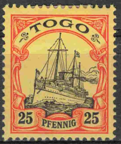 Togo German Post Michel 11 * unused Imperial Yacht