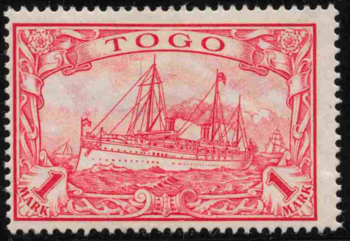 Togo German Post Michel 16 * unused Imperial Yacht
