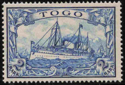 Togo German Post Michel 17 * unused Imperial Yacht