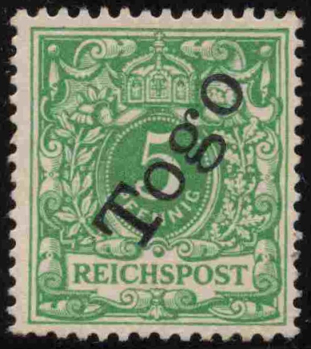 Togo German Post Michel 2 * unused Crown/Eagle