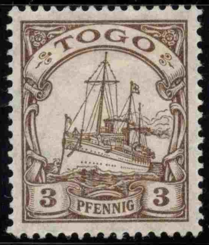 Togo German Post Michel 20 * unused Imperial Yacht