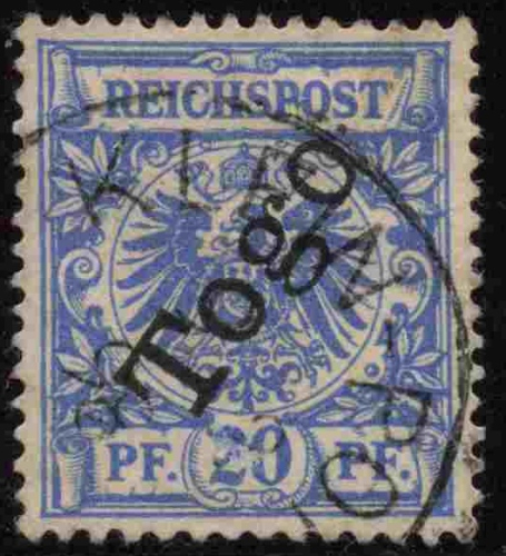 Togo Deutsche Post Michel 4 o gestempelt Krone Adler