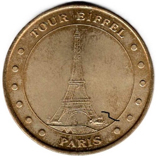 Tour Eiffel Paris Monnaie De Paris Millennium Token Medaille