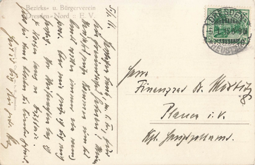 Trachenberge Dresden Promenade am Heller o 1916