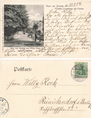 Trachenberge Trachau Dresden *ca.1900