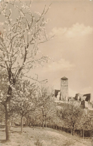 Trenciansky hrad Solwakei Burg in Trenčín o 1958