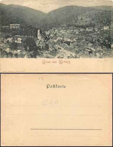 Triberg total view * approx. 1900