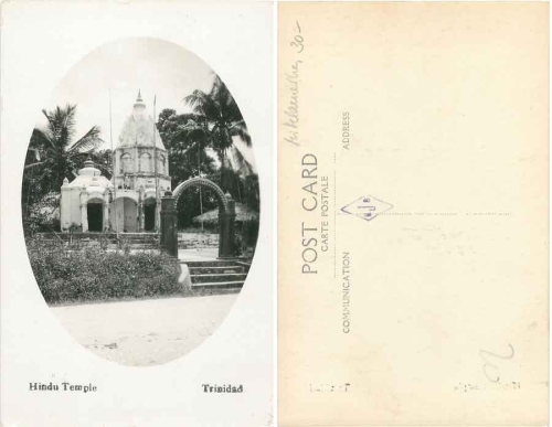 Trinidad Hindu Temple *ca.1920