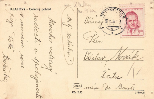 Klatovy Böhmen Klattau o 1951