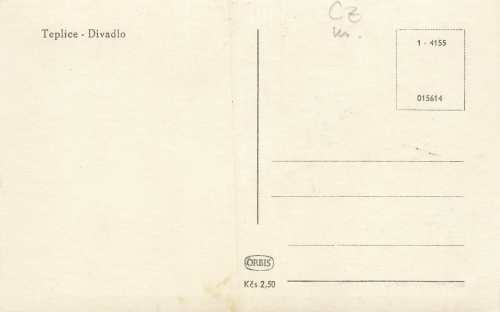 Teplice Divadlo Böhmen Teplitz-Schönau * um 1950