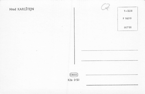 Hrad Karlstejn Böhmen Karlstein * um 1950
